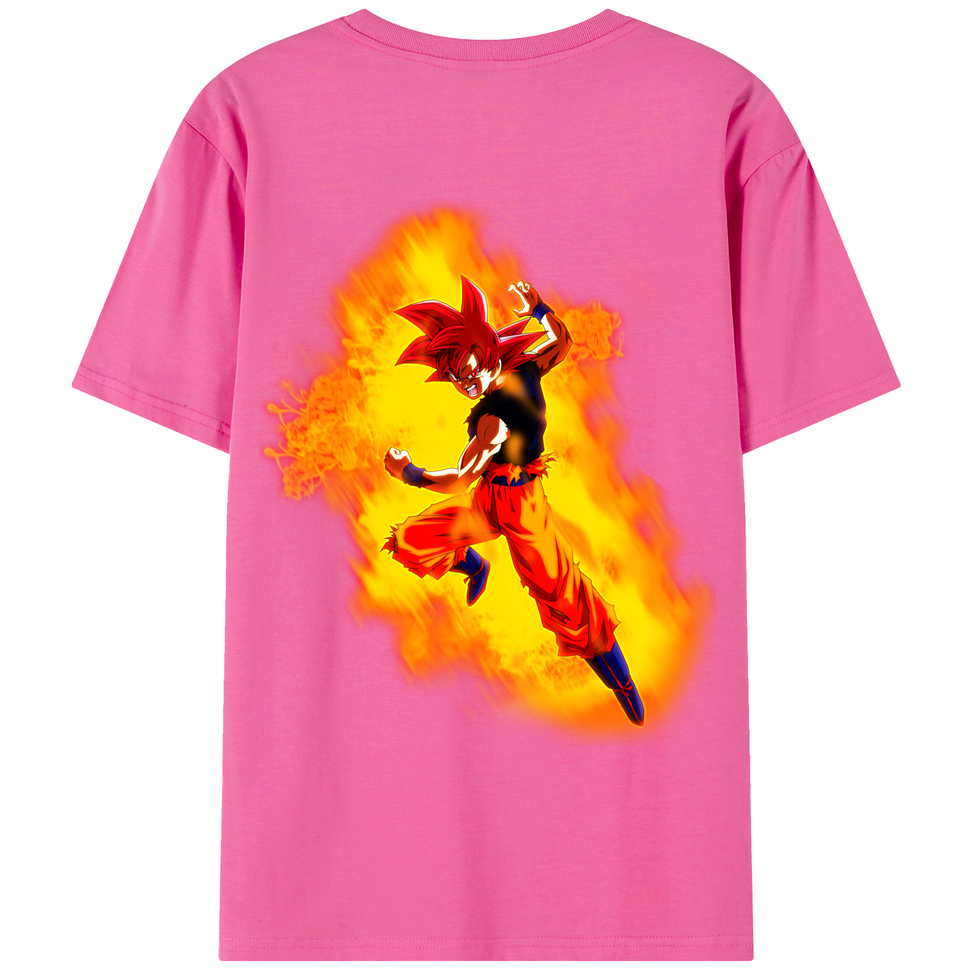 （画像用） ドラゴンボール 孫悟空（そん ごくう）Son Goku カカロット DRAGON BALL Kakarotto レディース半袖Tシャツ(バックプリント)